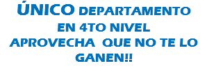 ÚNICO DEPARTAMENTO EN 4TO NIVEL APROVECHA QUE NO TE LO GANEN!!